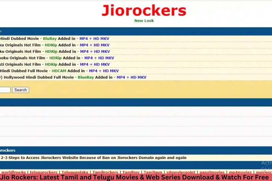 Jio Rockers has emerged as one of the most famous structures for Tamil and Telugu movie lovers, imparting get entry to to the latest movies and net collection.